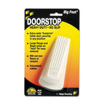 Load image into Gallery viewer, Big Foot Doorstop, No Slip Rubber Wedge, 2.25w X 4.75d X 1.25h, Beige