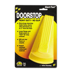 Load image into Gallery viewer, Giant Foot Doorstop, No-slip Rubber Wedge, 3.5w X 6.75d X 2h, Safety Yellow