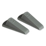 Load image into Gallery viewer, Big Foot Doorstop, No Slip Rubber Wedge, 2.25w X 4.75d X 1.25h, Gray, 2/pack