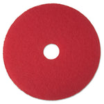 Load image into Gallery viewer, Low-speed Buffer Floor Pads 5100, 14" Diameter, Red, 5/carton