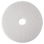 Load image into Gallery viewer, Low-speed Super Polishing Floor Pads 4100, 16" Diameter, White, 5/carton