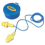 Load image into Gallery viewer, E-a-r Ultrafit Multi-use Earplugs, Corded, 25nrr, Yellow/blue, 50 Pairs