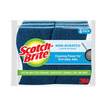 Load image into Gallery viewer, Non-scratch Multi-purpose Scrub Sponge, 4.4 X 2.6, 0.8" Thick, Blue, 6/pack