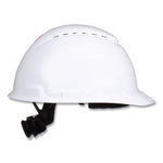 Load image into Gallery viewer, Securefit H-series Hard Hats, H-700 Front-brim Cap With Uv Indicator, 4-point Pressure Diffusion Ratchet Suspension, White