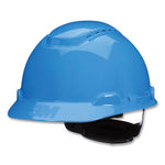 Load image into Gallery viewer, Securefit H-series Hard Hats, H-700 Vented Cap With Uv Indicator, 4-point Pressure Diffusion Ratchet Suspension, Blue