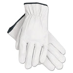 Load image into Gallery viewer, Grain Goatskin Driver Gloves, White, X-large, 12 Pairs