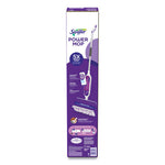 Load image into Gallery viewer, Powermop Starter Kit, 15.4 X 5.3 White/purple Cloth Head, 26" Silver Aluminum Handle