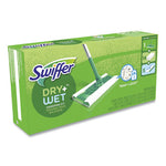 Load image into Gallery viewer, Sweeper Mop, 10 X 4.8 White Cloth Head, 46" Silver/green Aluminum/plastic Handle