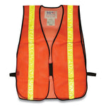 Load image into Gallery viewer, Hook And Loop Safety Vest, One Size Fits Most, Hi-viz Orange With Yellow Prismatic Tape