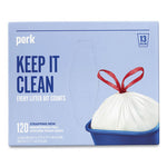 Load image into Gallery viewer, Drawstring Tall Kitchen Trash Bags, 13 Gal, 0.9 Mil, 28" X 24", White, 120/box