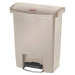 Load image into Gallery viewer, Streamline Resin Step-on Container, Front Step Style, 8 Gal, Polyethylene, Beige