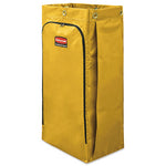 Load image into Gallery viewer, Vinyl Cleaning Cart Bag, 34 Gal, 17.5" X 33", Yellow