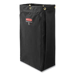 Load image into Gallery viewer, Fabric Cleaning Cart Bag, 26 Gal, 17.5" X 33", Black