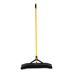 Load image into Gallery viewer, Maximizer Push-to-center Broom, 24", Polypropylene Bristles, Yellow/black