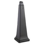 Load image into Gallery viewer, Groundskeeper Cigarette Waste Collector, Pyramid, 1 Gal, 12.25 X 39.75, Black