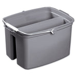 Load image into Gallery viewer, Double Utility Pail, 17 Qt, Plastic, Gray