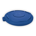 Load image into Gallery viewer, Brute Self-draining Flat Top Lids For 32 Gal Round Brute Containers, 22.25" Diameter, Blue