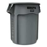 Load image into Gallery viewer, Vented Round Brute Container, 55 Gal, Plastic, Gray