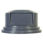 Load image into Gallery viewer, Round Brute Dome Top Lid For 55 Gal Waste Containers, 27.25" Diameter, Gray