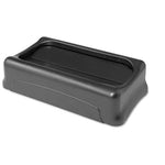 Load image into Gallery viewer, Swing Top Lid For Slim Jim Waste Containers, 11.38w X 20.5d X 5h, Black