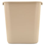 Load image into Gallery viewer, Deskside Plastic Wastebasket, 7 Gal, Plastic, Beige
