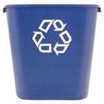 Load image into Gallery viewer, Deskside Recycling Container, Medium, 28.13 Qt, Plastic, Blue