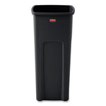 Load image into Gallery viewer, Untouchable Square Waste Receptacle, 23 Gal, Plastic, Black