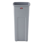 Load image into Gallery viewer, Untouchable Square Waste Receptacle, 23 Gal, Plastic, Gray