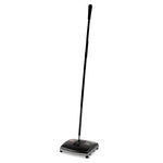 Load image into Gallery viewer, Floor And Carpet Sweeper, 44" Handle, Black/gray