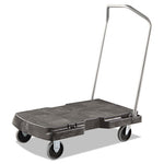 Load image into Gallery viewer, Triple Trolley Platform Truck With Angled-loop Handle, 500 Lb Capacity, 20.5 X 32.5 X 35, Black
