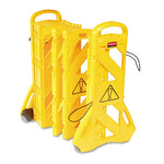 Load image into Gallery viewer, Portable Mobile Safety Barrier, Plastic, 13 Ft X 40", Yellow