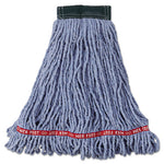 Load image into Gallery viewer, Web Foot Wet Mop Head, Shrinkless, Cotton/synthetic, Blue, Medium, 6/carton