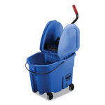 Load image into Gallery viewer, Wavebrake 2.0 Bucket/wringer Combos, Down-press, 35 Qt, Plastic, Blue