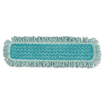 Load image into Gallery viewer, Hygen Microfiber Fringed Dust Mop Pad, 24w X 9d, Green