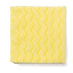 Load image into Gallery viewer, Reusable Cleaning Cloths, Microfiber, 16 X 16, Yellow, 12/carton