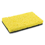 Load image into Gallery viewer, Heavy-duty Scrubbing Sponge, 3.5 X 6, 0.85" Thick, Yellow/green, 20/carton