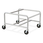Load image into Gallery viewer, Sled Base Stack Chair Cart, Metal, 500 Lb Capacity, 23.5" X 27.5" X 17", Silver, Ships In 1-3 Business Days