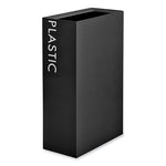 Load image into Gallery viewer, Mixx Recycling Center Rectangular Receptacle, 29 Gal, Steel, Black, Ships In 1-3 Business Days