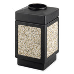 Load image into Gallery viewer, Canmeleon Aggregate Panel Receptacles, Top-open, 38 Gal, Polyethylene, Black, Ships In 1-3 Business Days