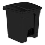 Load image into Gallery viewer, Plastic Step-on Receptacle, 20 Gal, Metal, Black, Ships In 1-3 Business Days