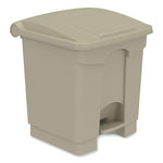 Load image into Gallery viewer, Plastic Step-on Receptacle, 20 Gal, Metal, Tan, Ships In 1-3 Business Days