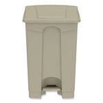 Load image into Gallery viewer, Plastic Step-on Receptacle, 12 Gal, Plastic, Tan, Ships In 1-3 Business Days
