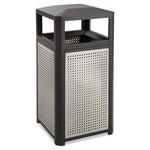 Load image into Gallery viewer, Evos Series Steel Waste Container, 38 Gal, Steel, Black