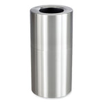 Load image into Gallery viewer, Single Recycling Receptacle, 20 Gal, Steel, Brushed Aluminum, Ships In 1-3 Business Days