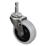 Load image into Gallery viewer, Mop Bucket/wringer Replacement Caster, Grip Ring Type C Stem, 3" Wheel, Black/gray/silver