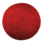 Load image into Gallery viewer, Ez Care Heavy Duty Scrub Pad, 13" Diameter, Red/gray, 5/carton