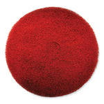 Load image into Gallery viewer, Ez Care Heavy Duty Scrub Pad, 17" Diameter, Red/gray, 5/carton