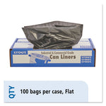 Load image into Gallery viewer, Total Recycled Content Plastic Trash Bags, 56 Gal, 1.5 Mil, 43" X 49", Brown/black, 100/carton