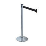 Load image into Gallery viewer, Adjusta-tape Crowd Control Stanchion Posts Only, Polished Aluminum, 40" High, Silver, 2/box