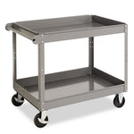 Load image into Gallery viewer, Two-shelf Metal Cart, Metal, 2 Shelves, 500 Lb Capacity, 24" X 36" X 32", Gray